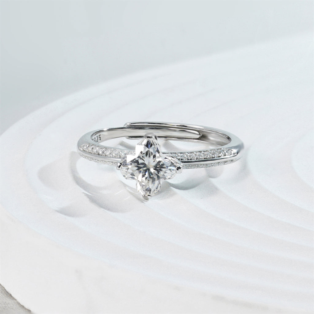 [MFR0002] Four leaf clover ring