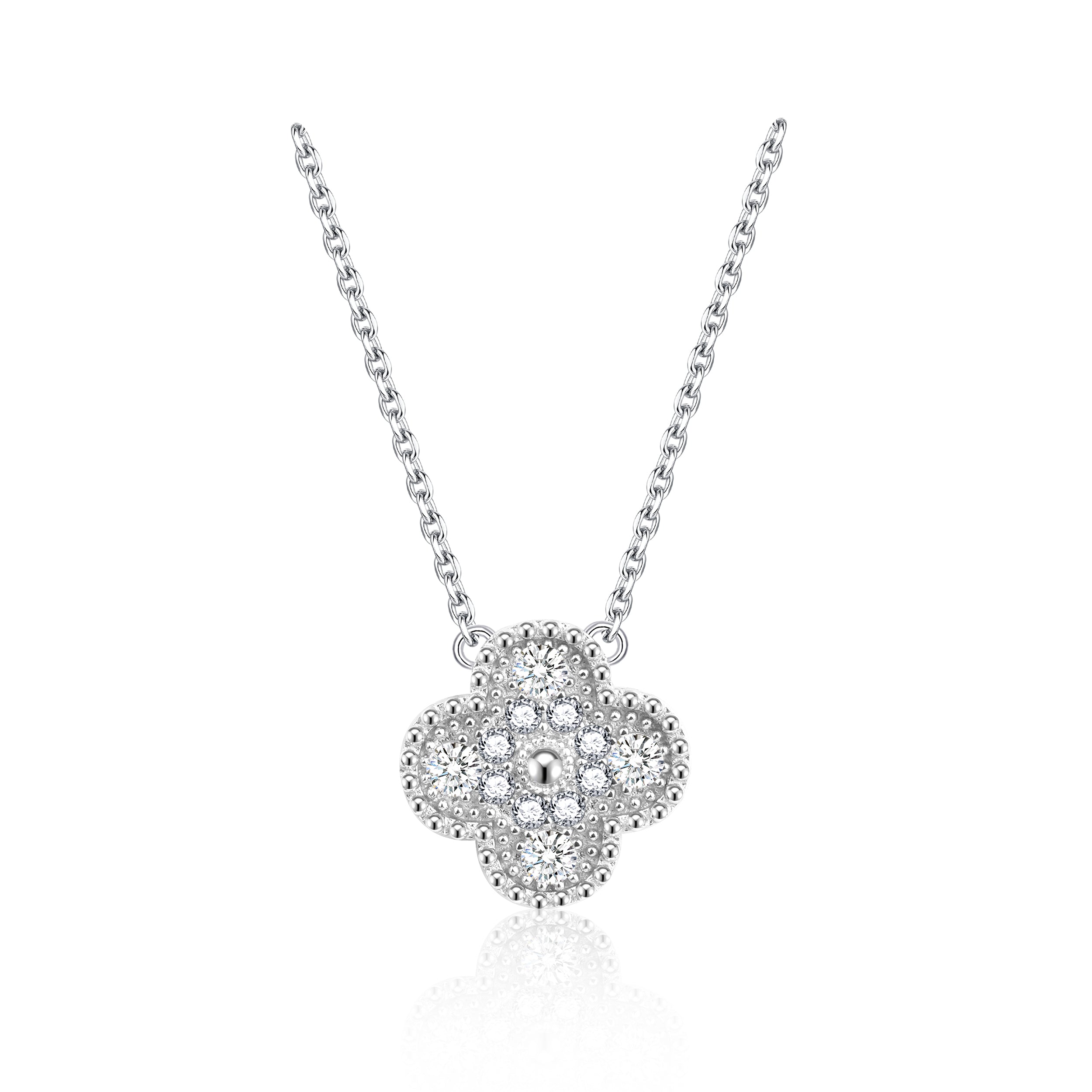 Shiny Four-Leaf Clover Pendant [MSD.307]