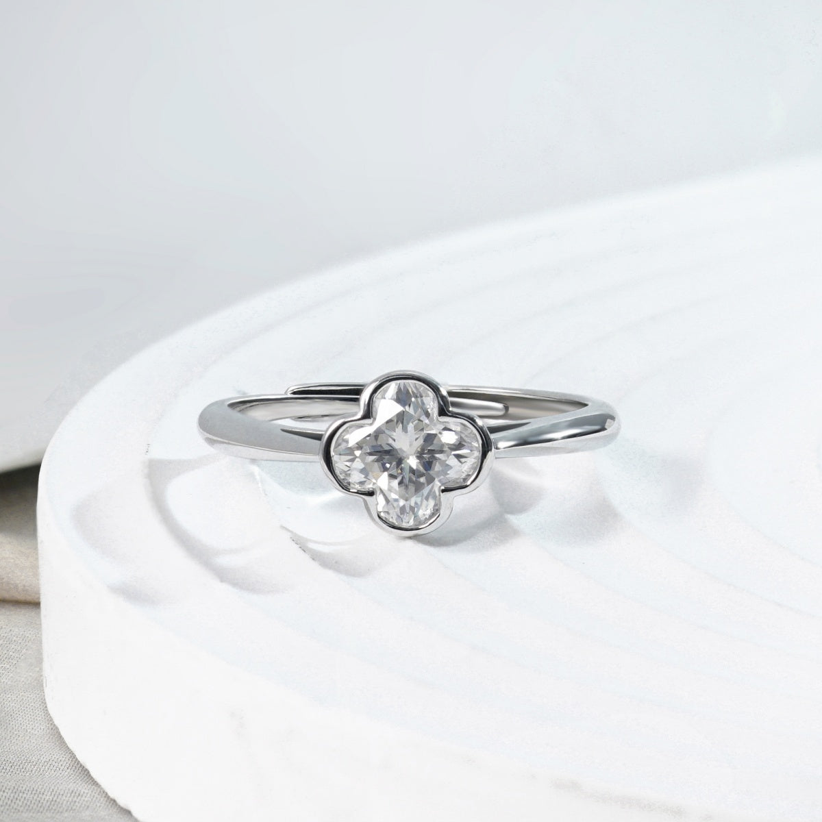 [MFR0005] Four leaf clover ring