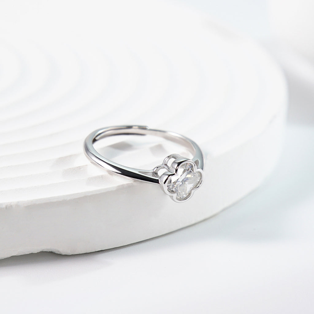 [MFR0005] Four leaf clover ring
