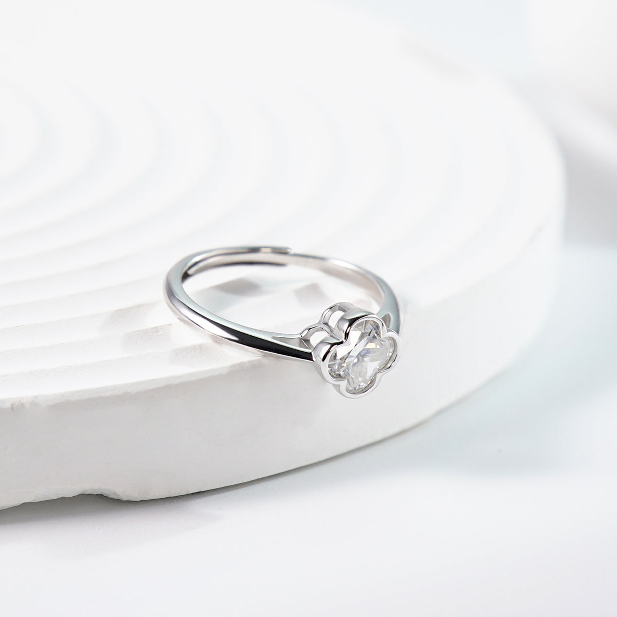 [MFR0005] Four leaf clover ring