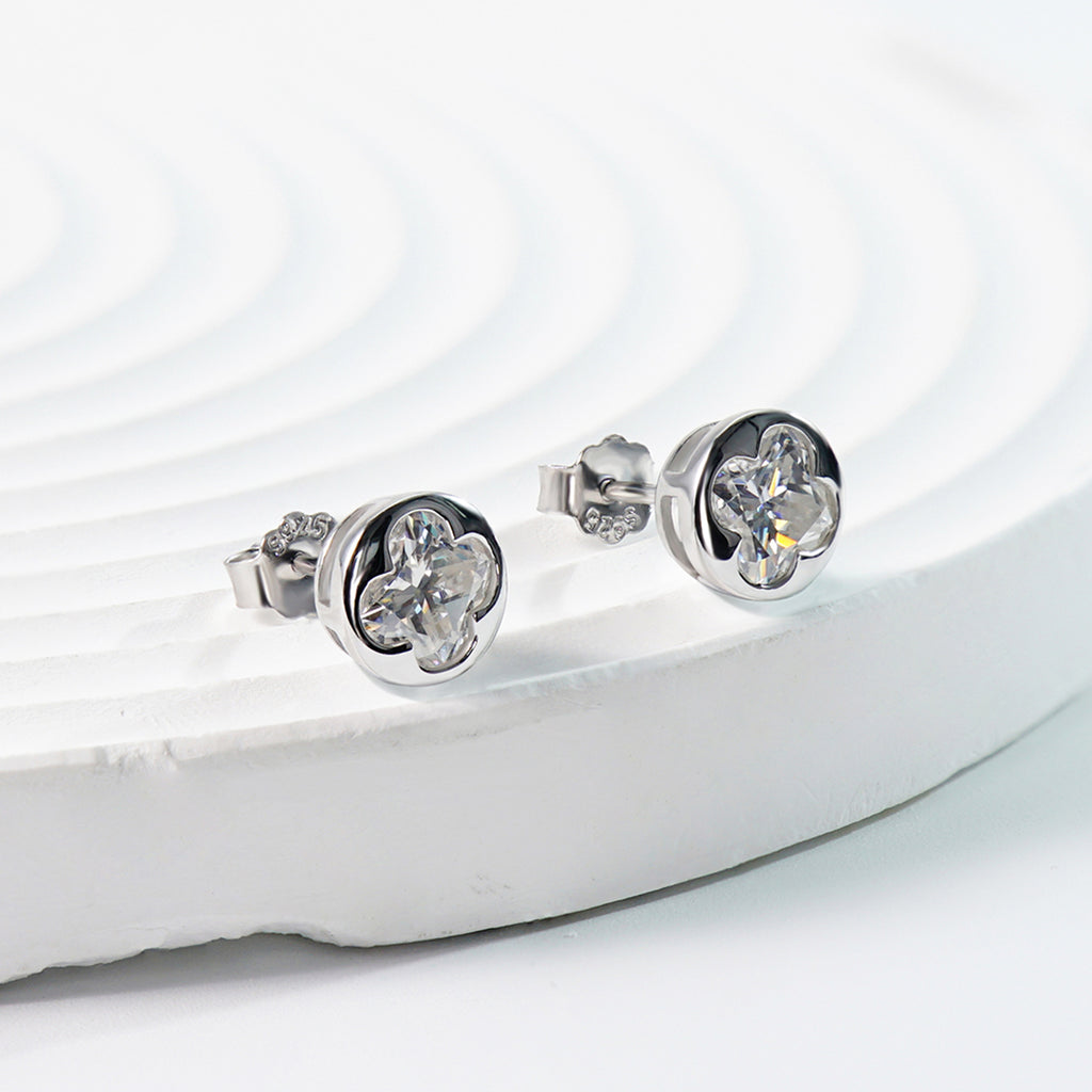 [ME0005] Four-leaf clover earrings