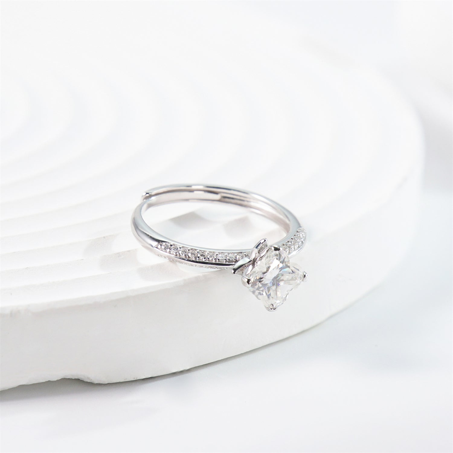 [MFR0002] Four leaf clover ring
