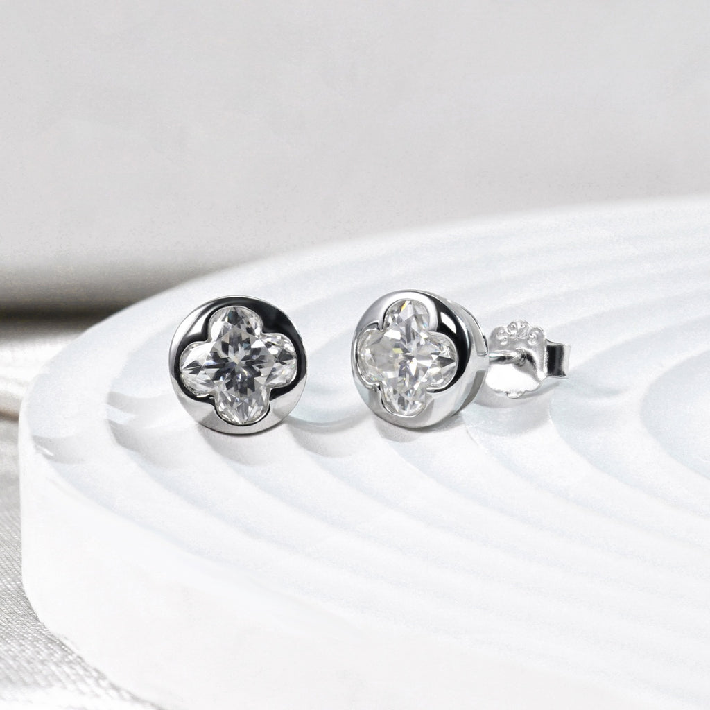 [ME0005] Four-leaf clover earrings