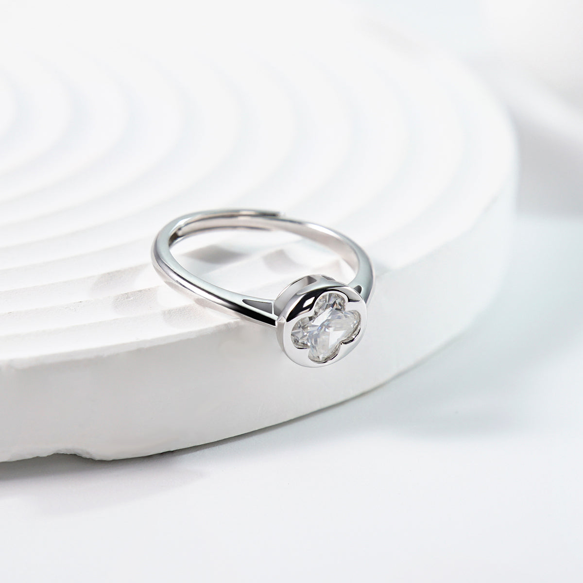 [MFR0004] Four leaf clover ring