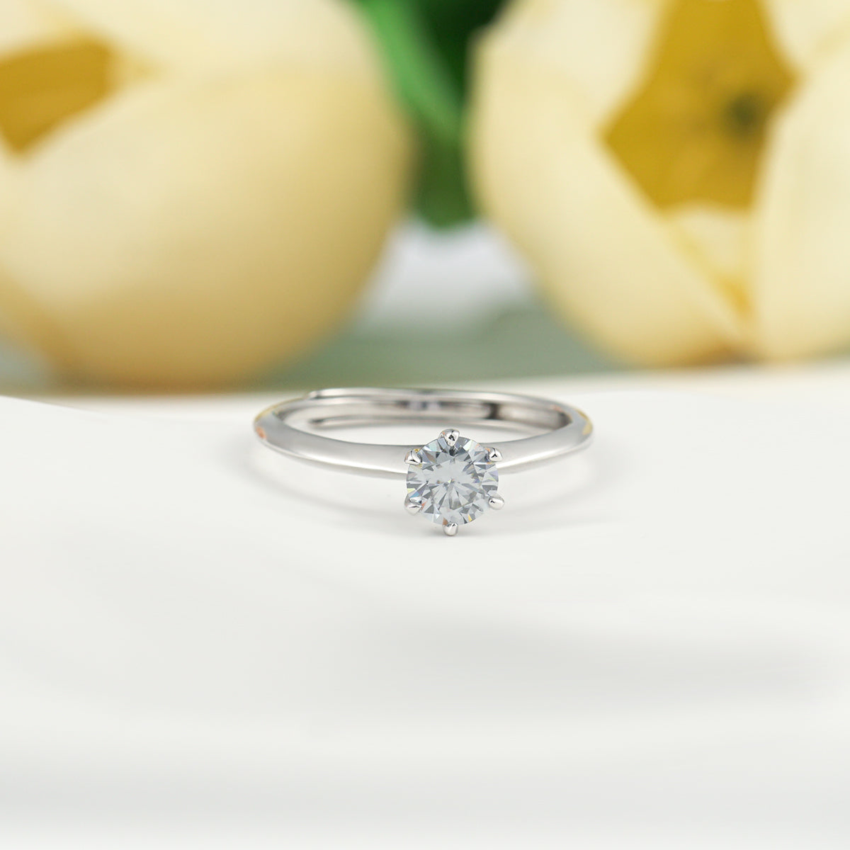 Gray T's classic six claw ring [MSR.001GR]