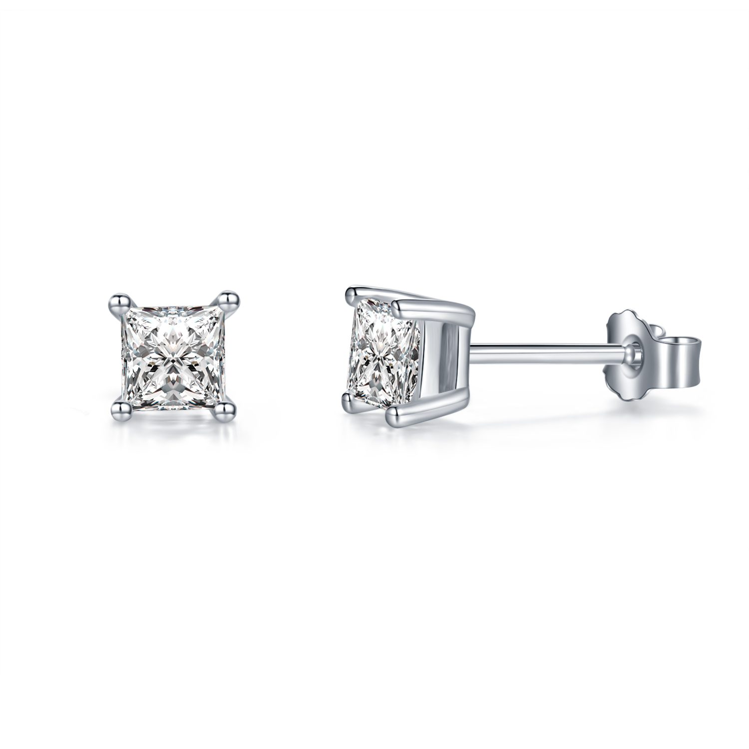 Princess Square Earrings [MSE.170]