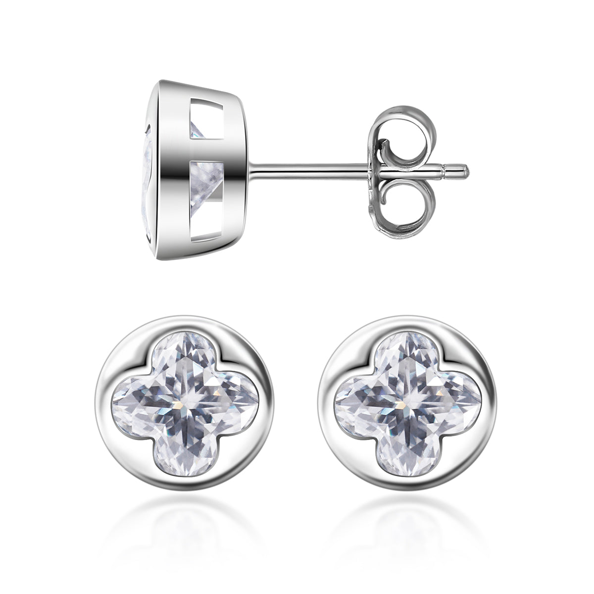 [ME0005] Four-leaf clover earrings