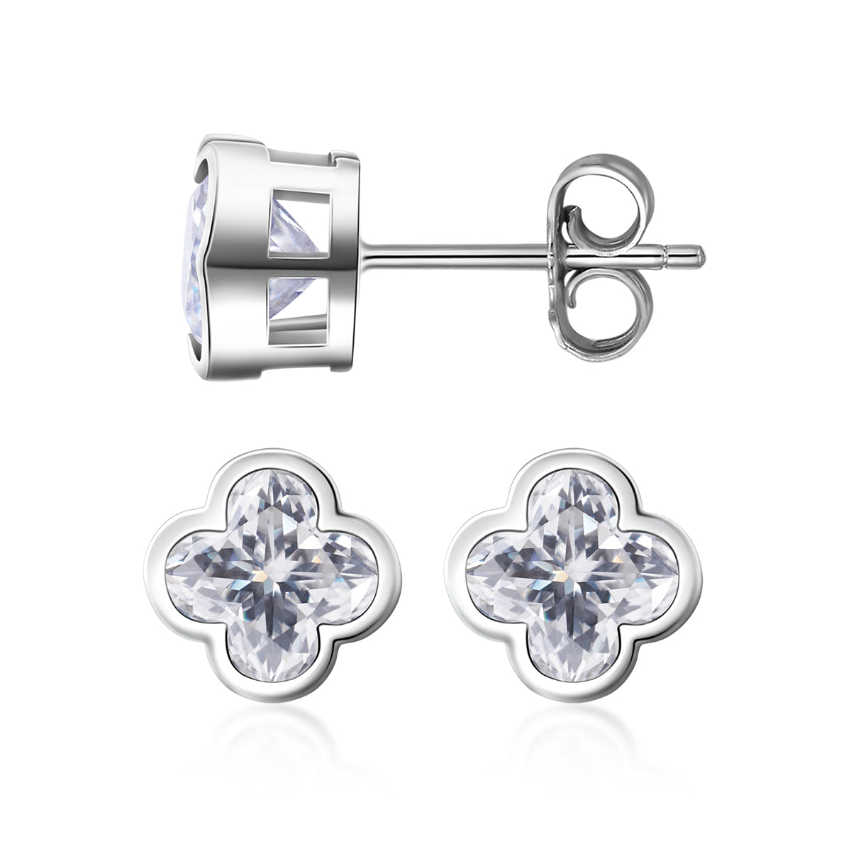 [ME0006] Four-leaf clover earrings