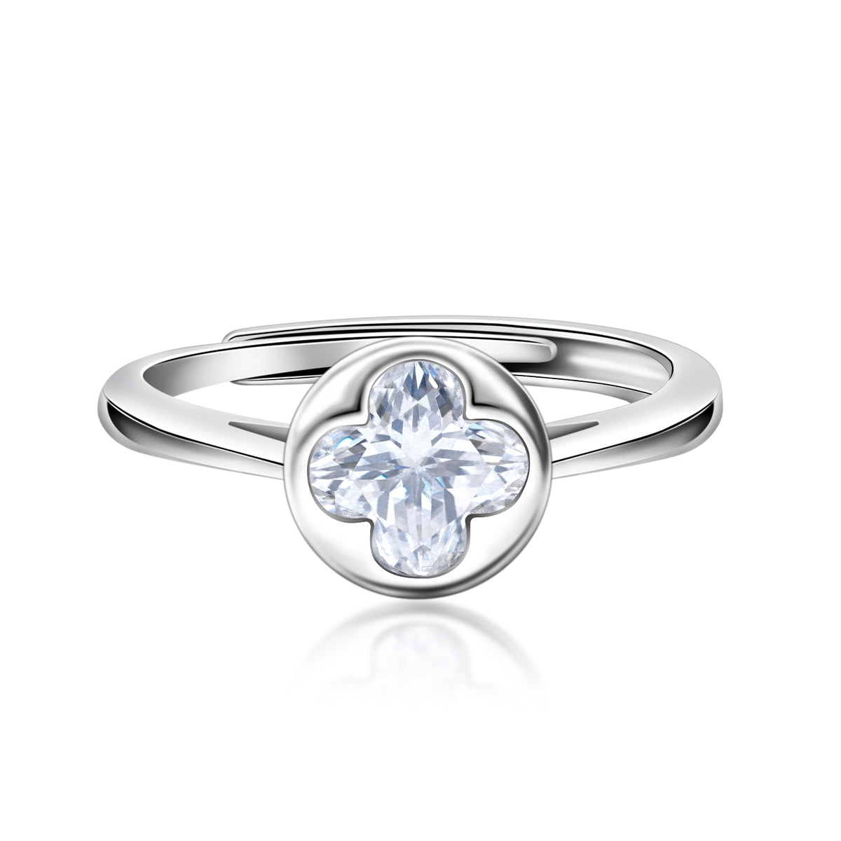 [MFR0004] Four leaf clover ring