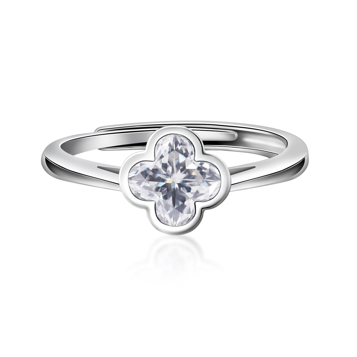 [MFR0005] Four leaf clover ring