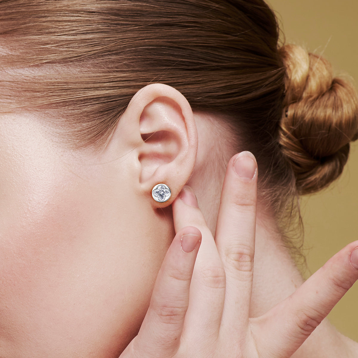 [ME0005] Four-leaf clover earrings